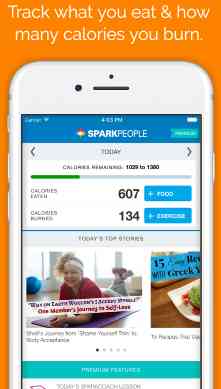 SparkPeople Calorie Tracker