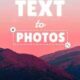 Write On Photos